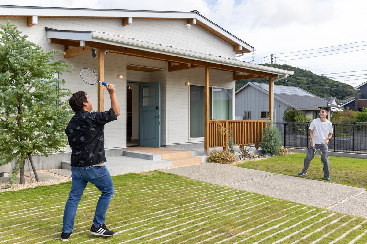 プライベート感のあるお庭